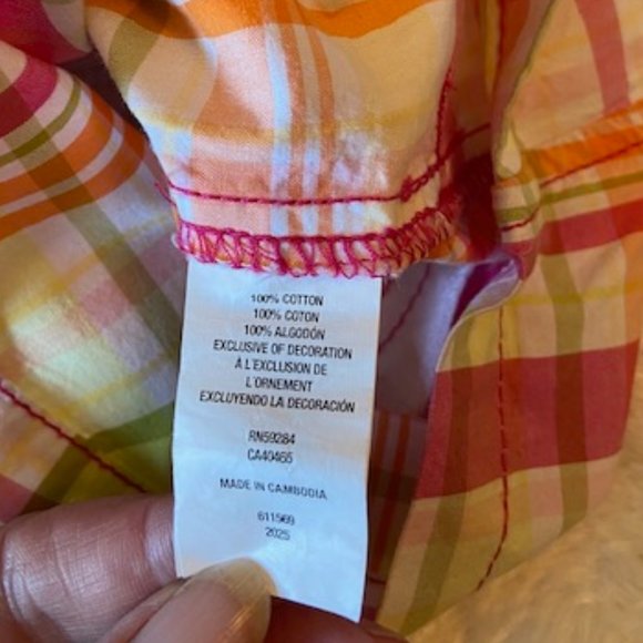 2/$35 Children's Place Plaid Shorts Girls Size 10 NWT - Picture 6 of 7